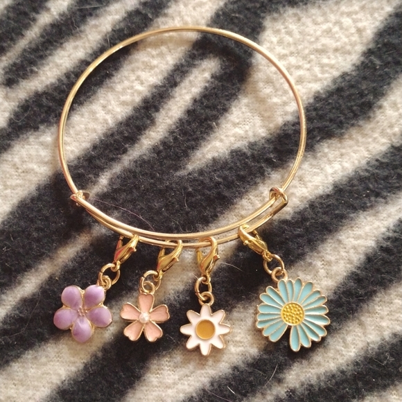 Enamel Charm Gold Bracelet - Picture 1 of 2